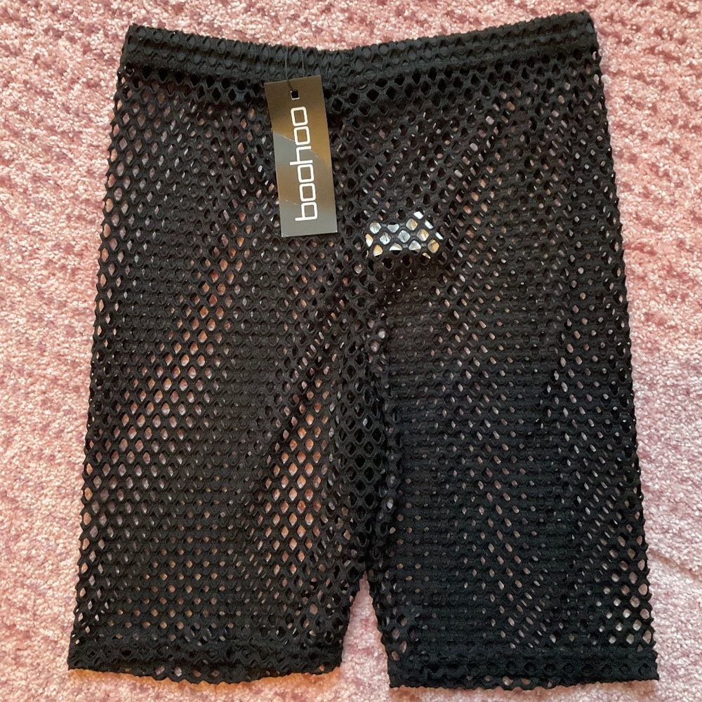 BOOHOO Fishnet Shorts